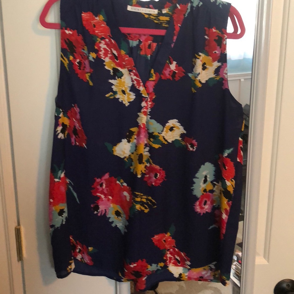 Pretty dark blue floral